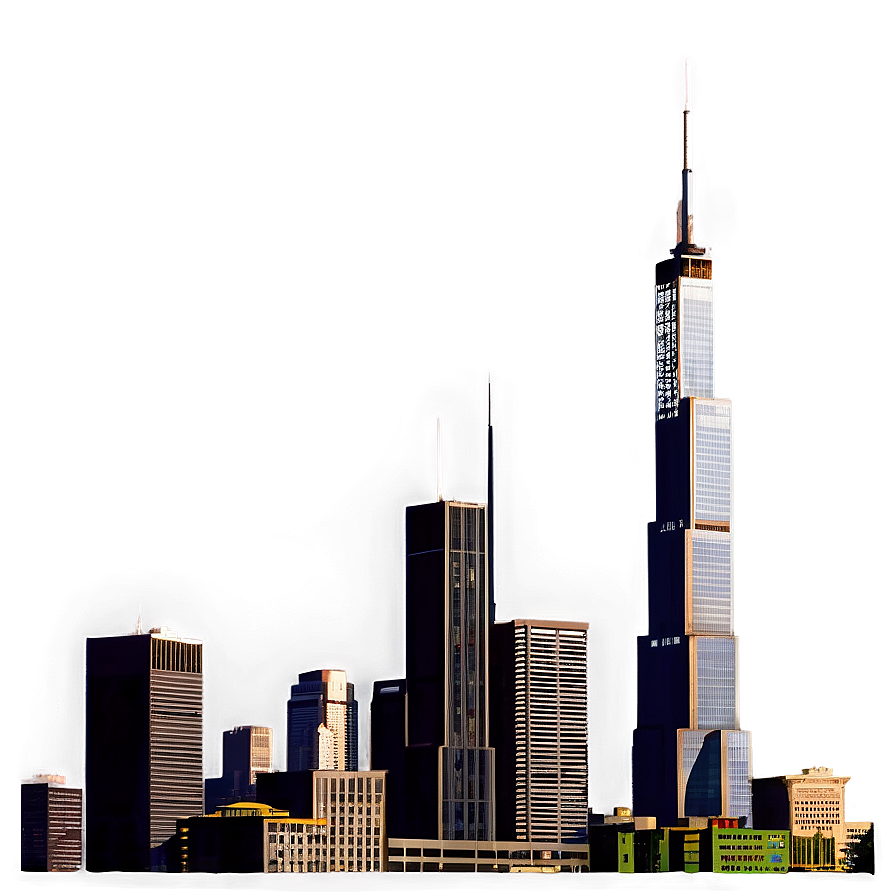 Willis Tower Urban Landscape Png Qnh10 PNG image