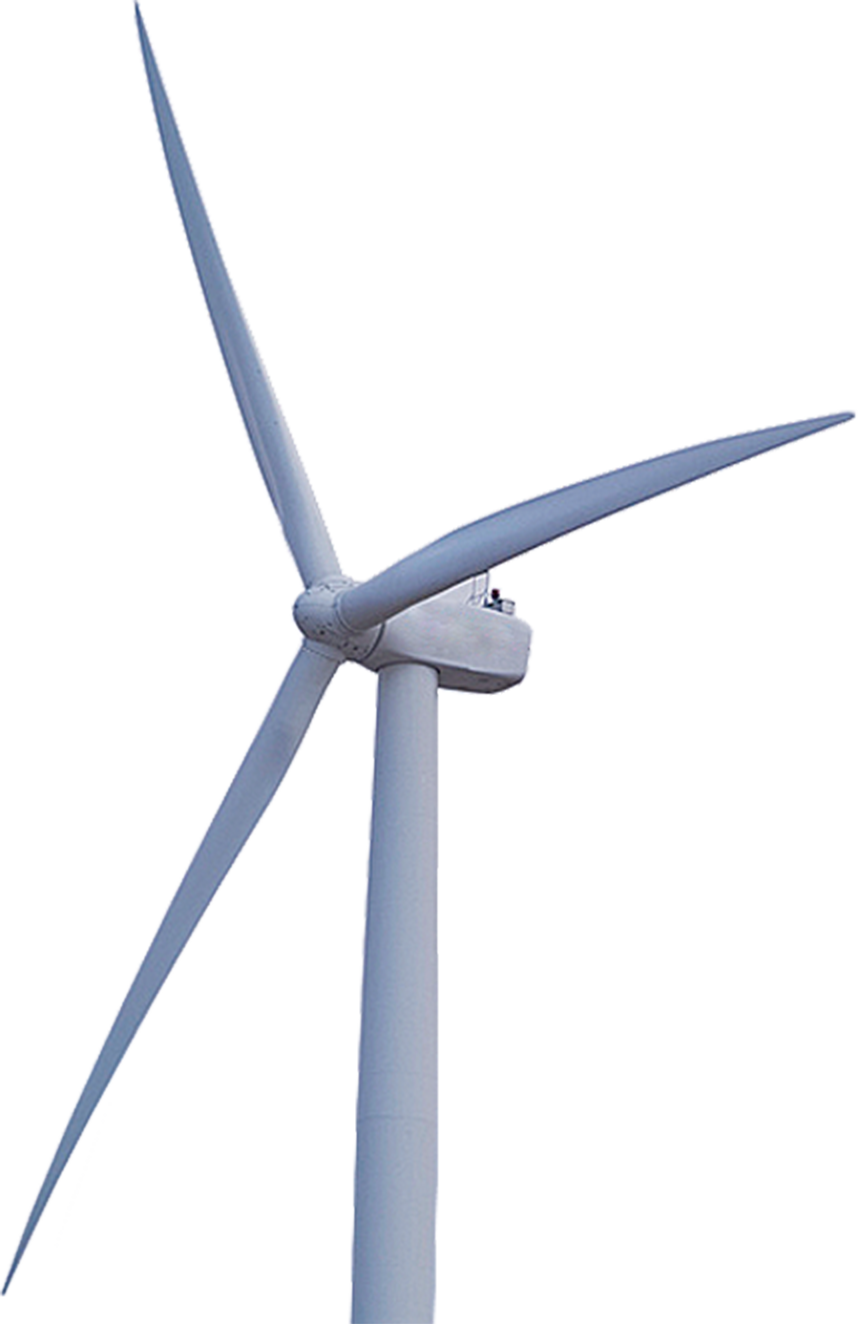 Wind Turbine Against Clear Sky PNG image