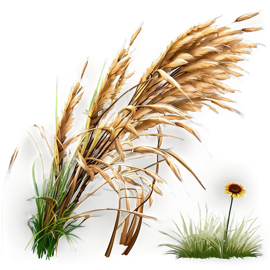 Windblown Dry Grass Png 8 PNG image