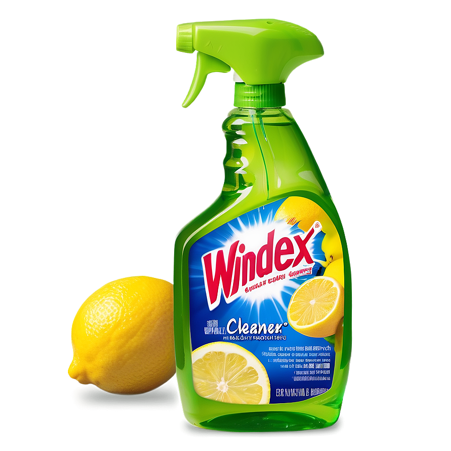 Windex Lemon Scent Cleaner Png 06272024 PNG image