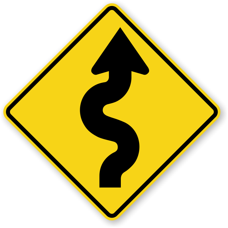 Winding_ Road_ Sign.png PNG image