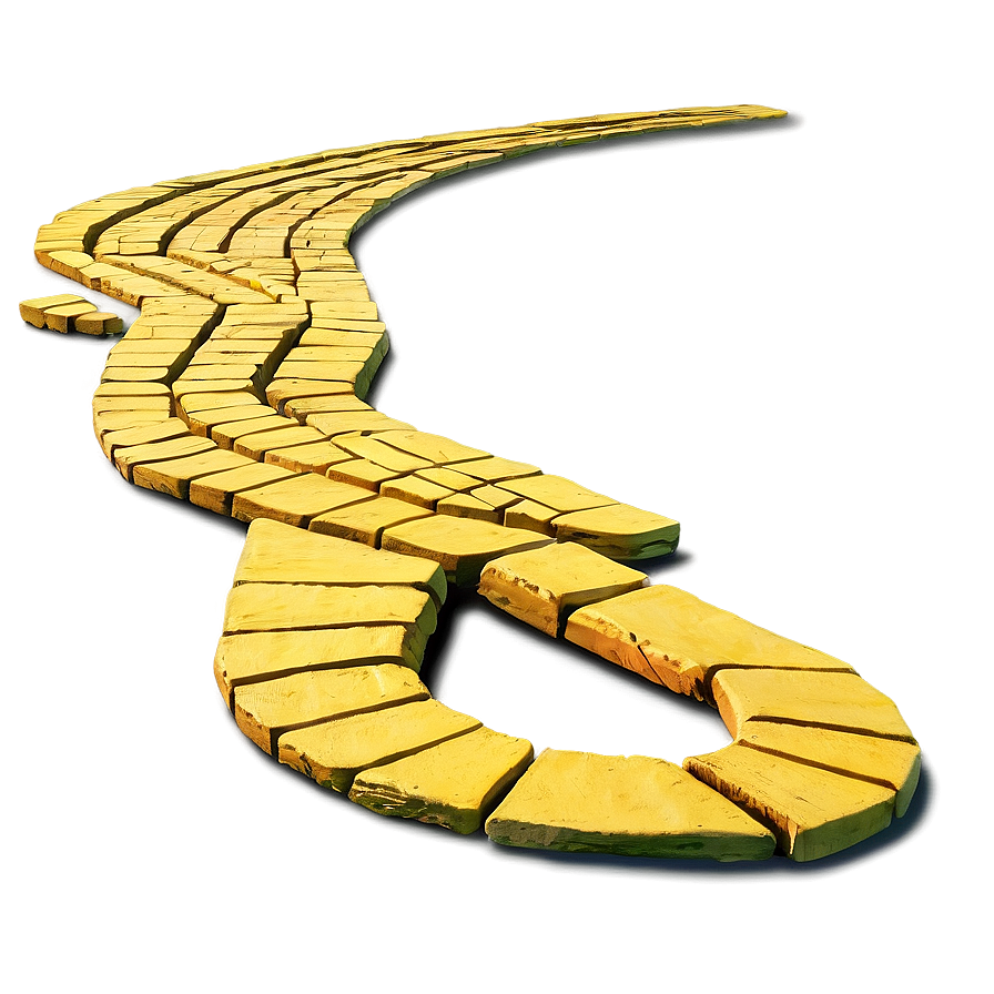 Winding Yellow Brick Road Landscape Png Nwn67 PNG image