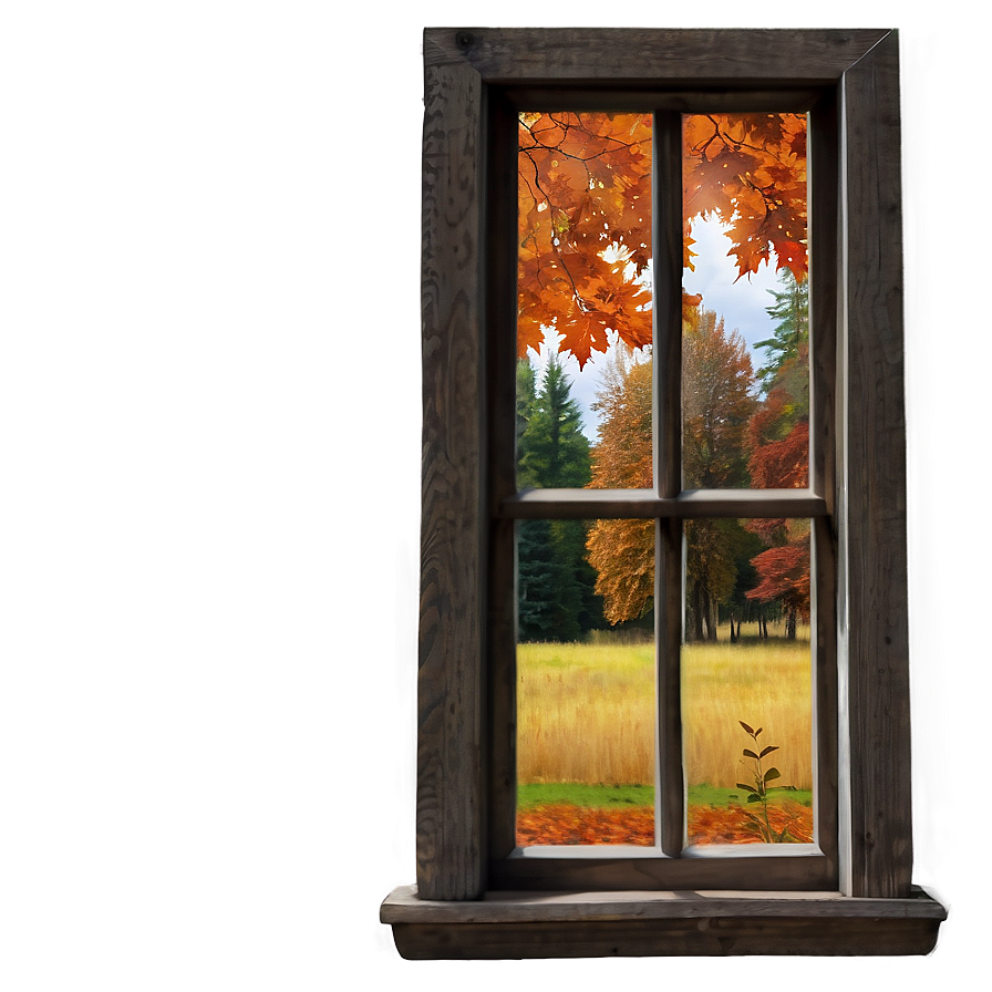 Window In Autumn Season Png 37 PNG image