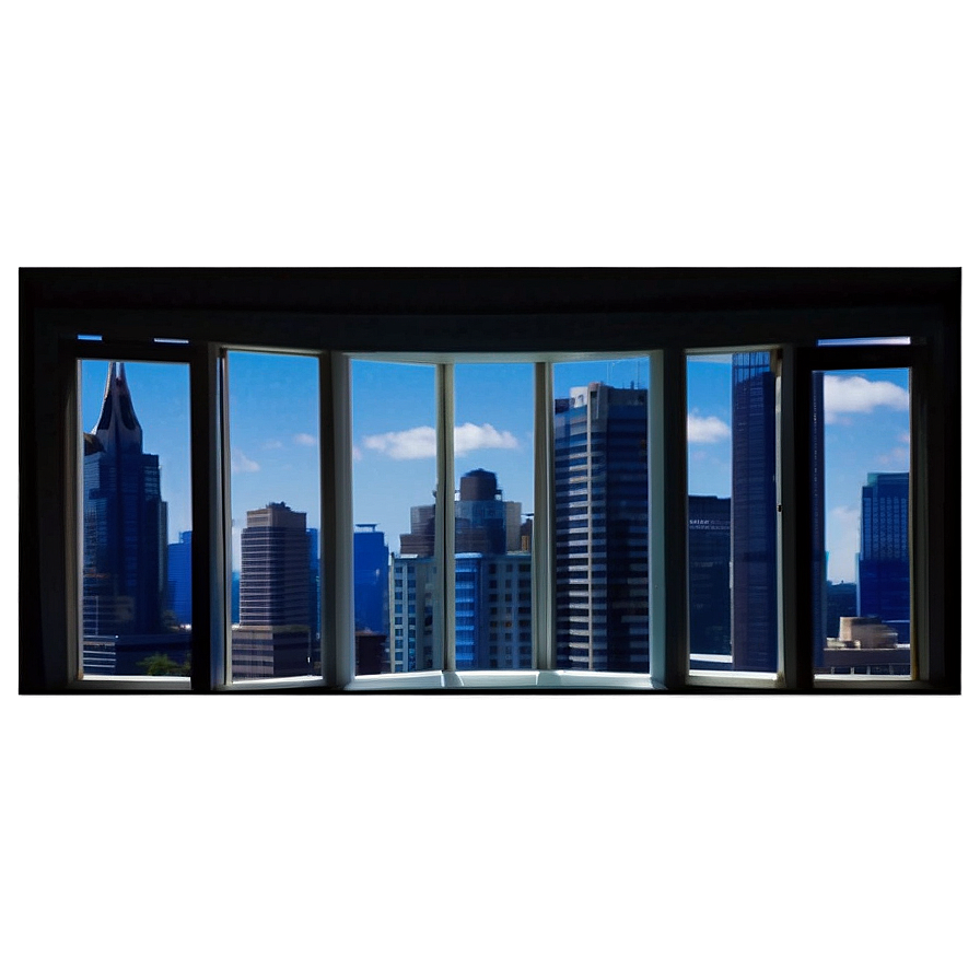 Window With Cityscape Png Ihw75 PNG image