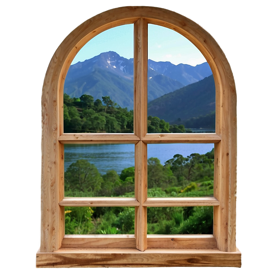 Window With Mountain View Png Idh PNG image