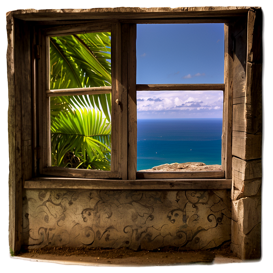 Window With Ocean View Png 05042024 PNG image