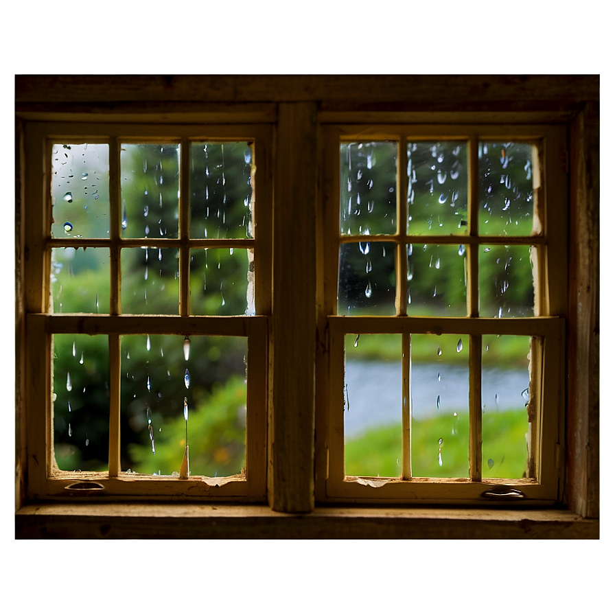 Window With Raindrops Png Hta48 PNG image