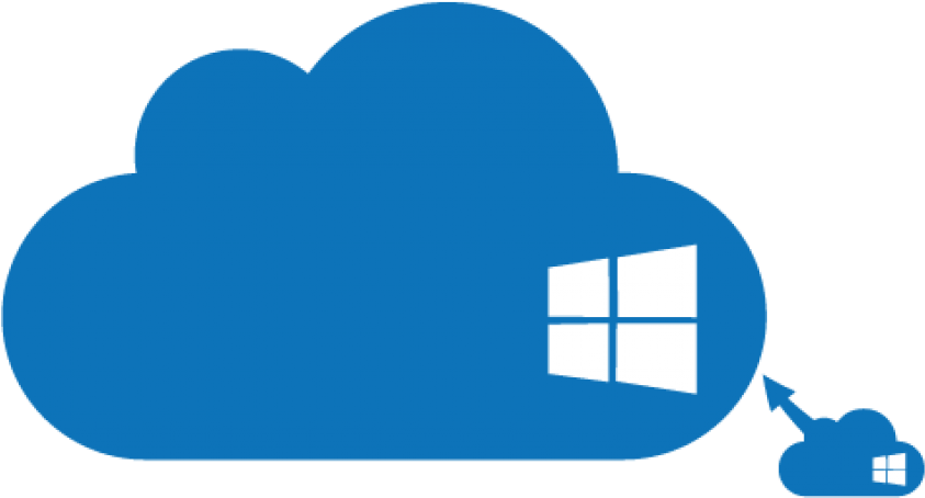 Windows Cloud Graphic PNG image