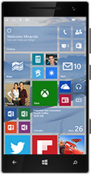 Windows Phone Home Screen Display PNG image