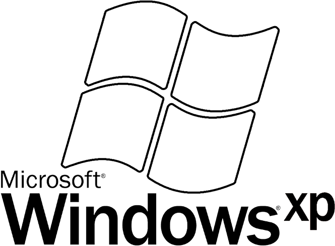 Windows_ X P_ Logo_ Outline PNG image