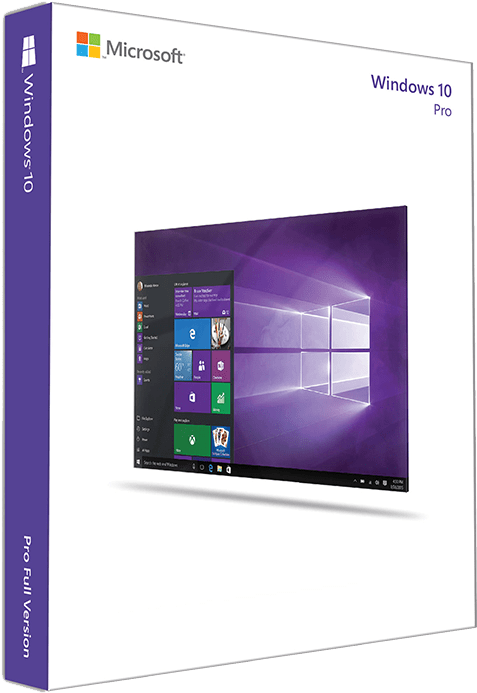 Windows10 Pro Box Art PNG image