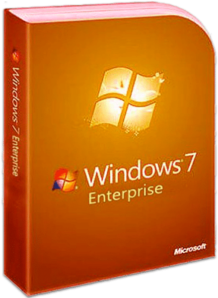 Windows7 Enterprise Box PNG image