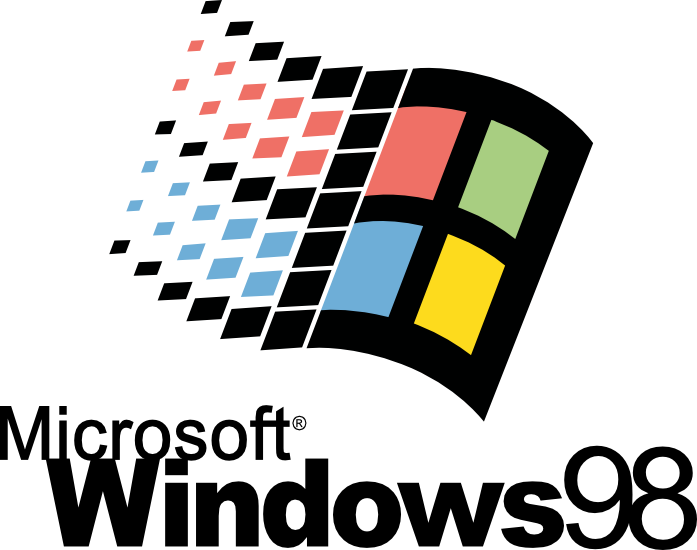 Windows98 Logo Pixelated Effect PNG image