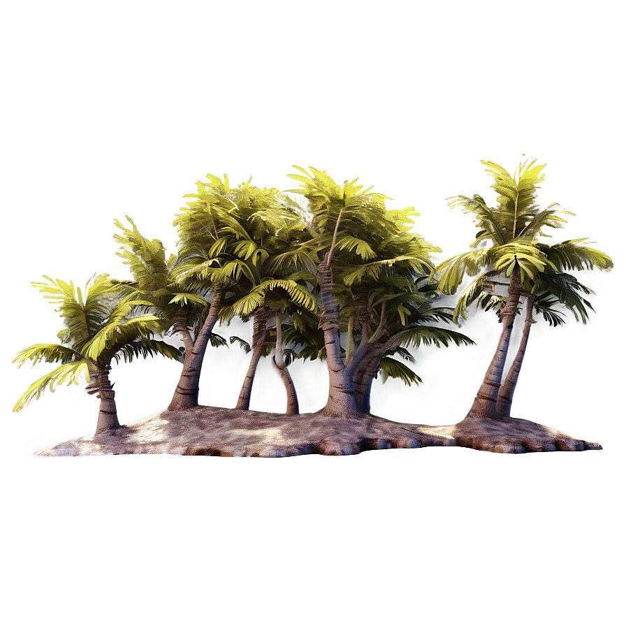 Windswept Coastal Trees Png Ool69 PNG image