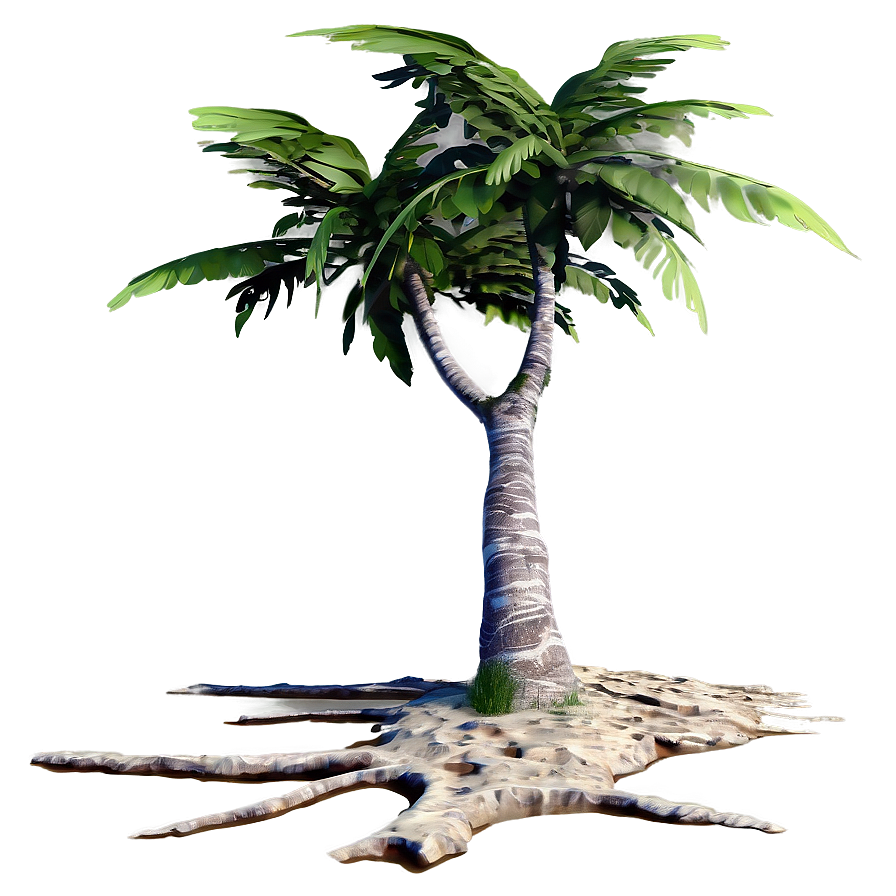 Windswept Coastal Trees Png Teu PNG image