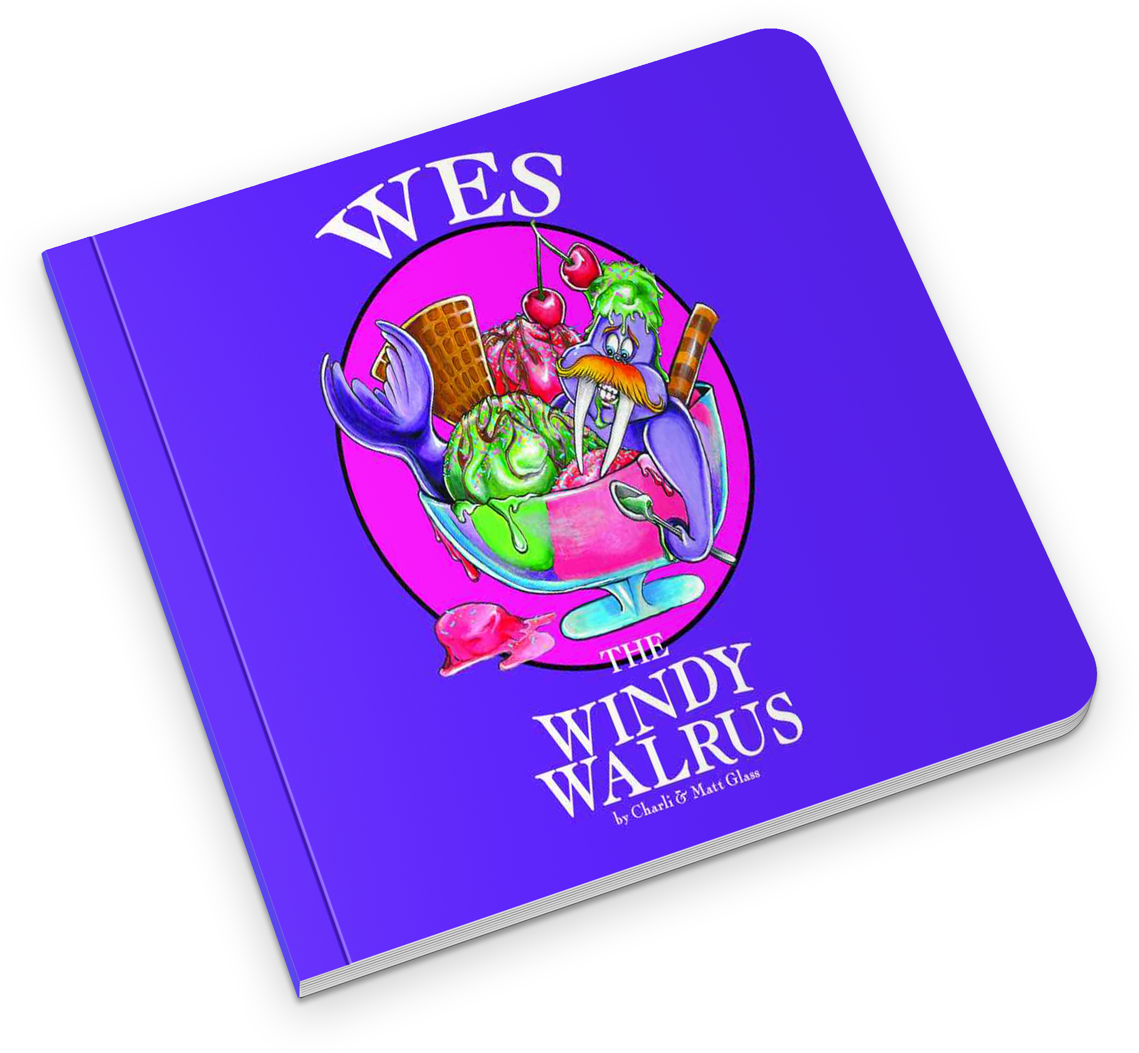 Windy Walrus Book Cover PNG image