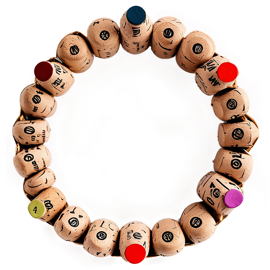 Wine Cork Craft Wreath Png 05242024 PNG image