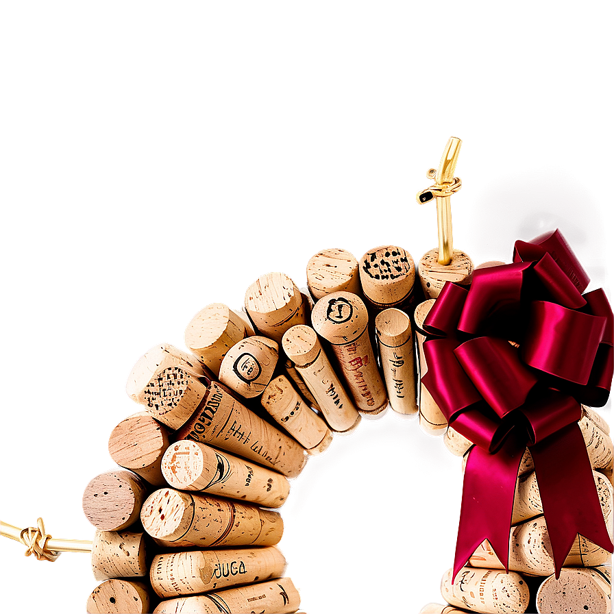 Wine Cork Craft Wreath Png Wdu95 PNG image