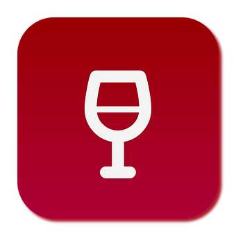 Wine Glass App Icon PNG image