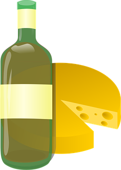 Wineand Cheese Clipart PNG image