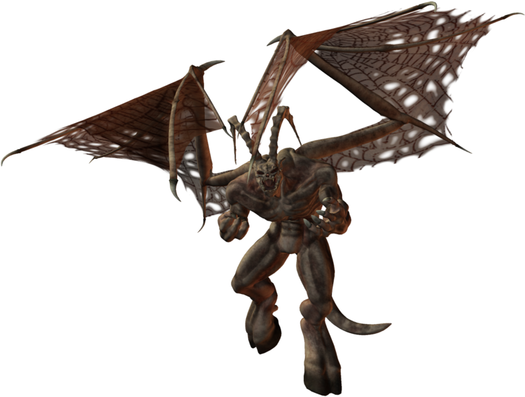 Winged Demon Fantasy Creature PNG image
