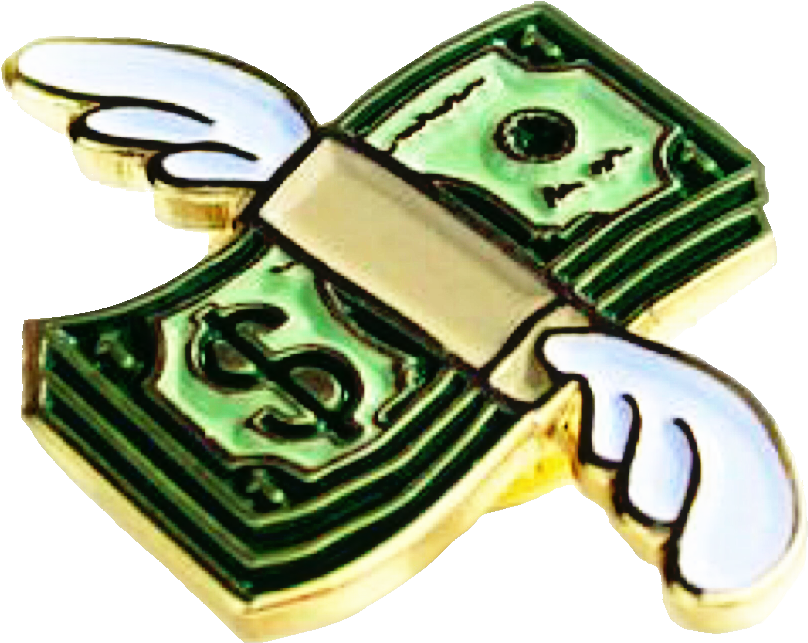 Winged Dollar Clipart PNG image