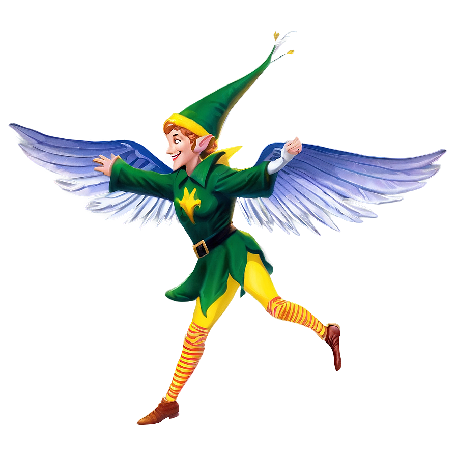 Winged Elf Taking Flight Png Wjc PNG image