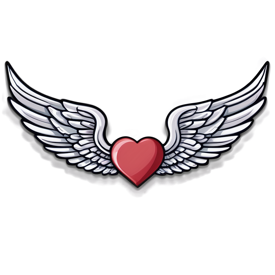 Wings Rose, Heart Fell Png 06282024 PNG image