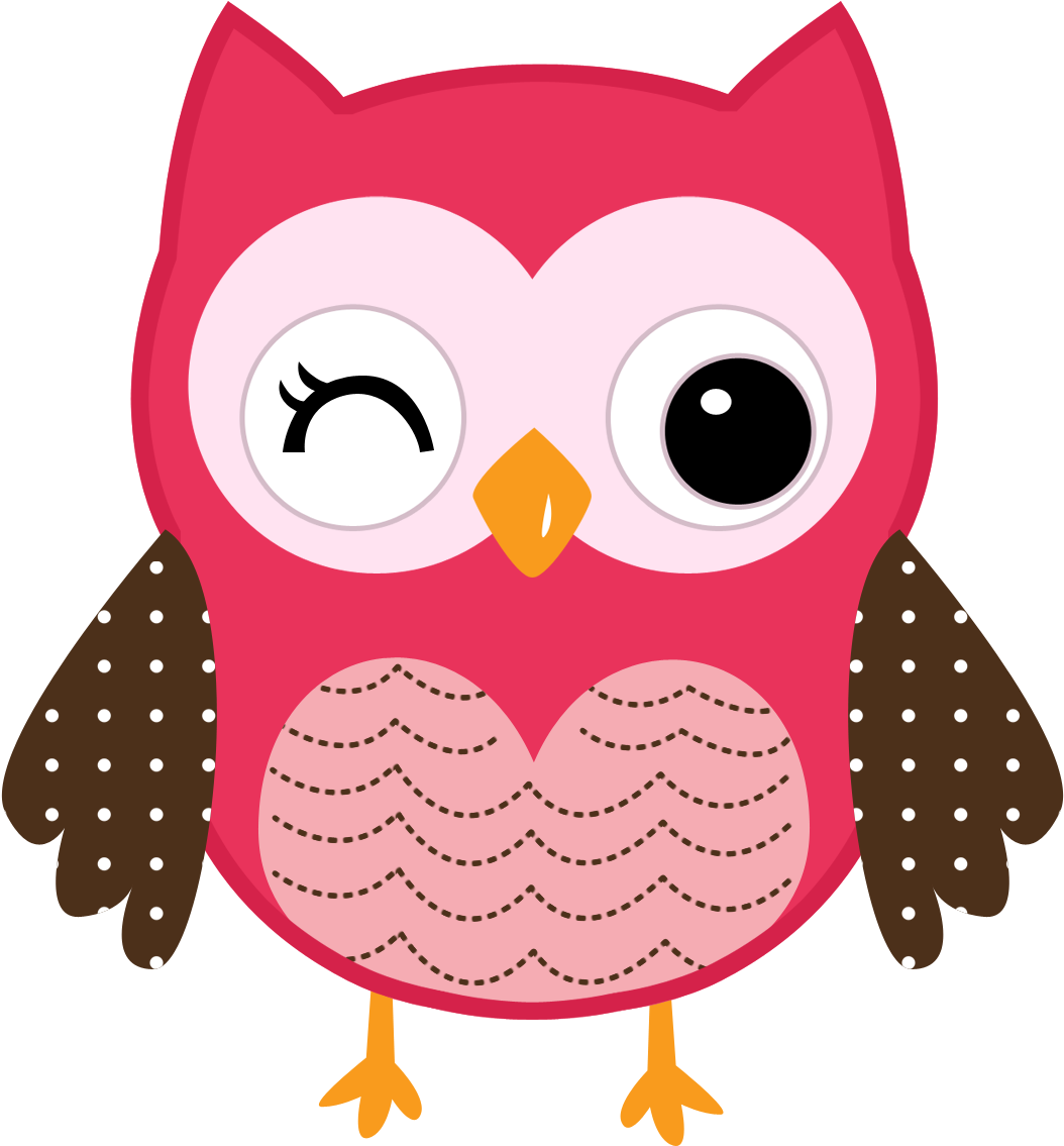 Winking Cartoon Owl Illustration PNG image