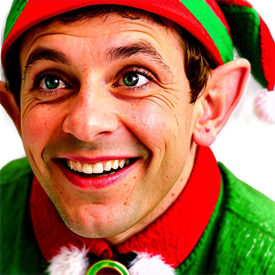 Winking Christmas Elf Png 06252024 PNG image