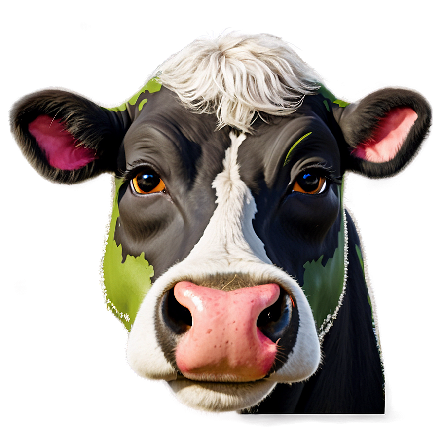 Winking Cow Face Png 06212024 PNG image