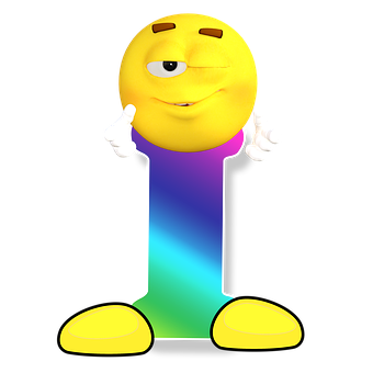 Winking Emoji Mascot PNG image
