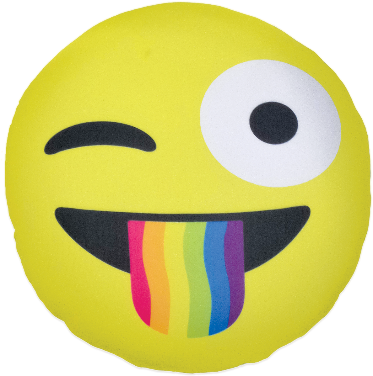 Winking Emoji With Rainbow Tongue Sticker PNG image