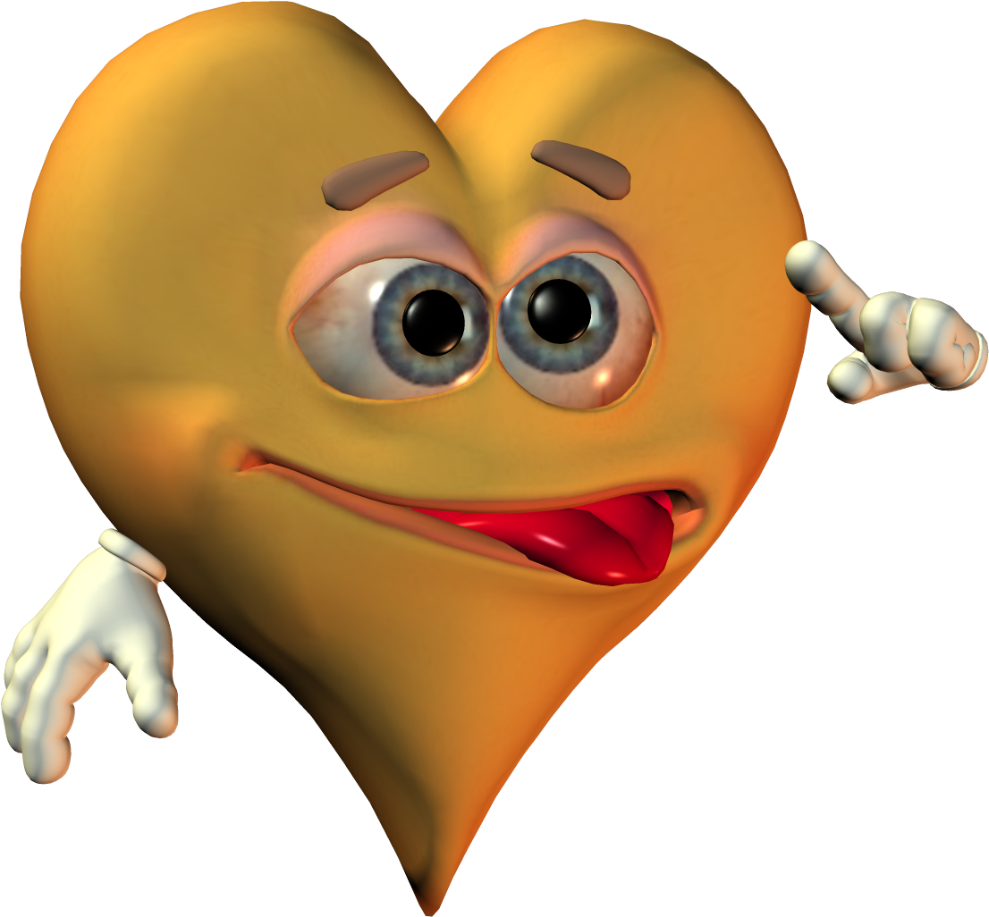 Winking Heart Emoji3 D PNG image