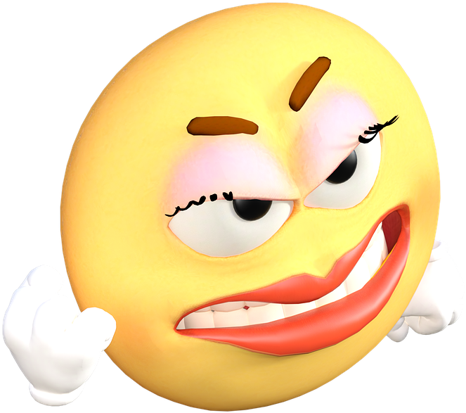 Winking Kissing Emoji Reaction PNG image