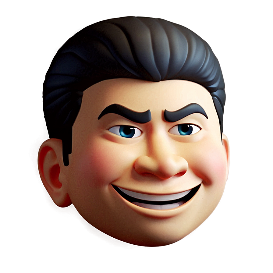 Winking Memoji Character Png 06272024 PNG image