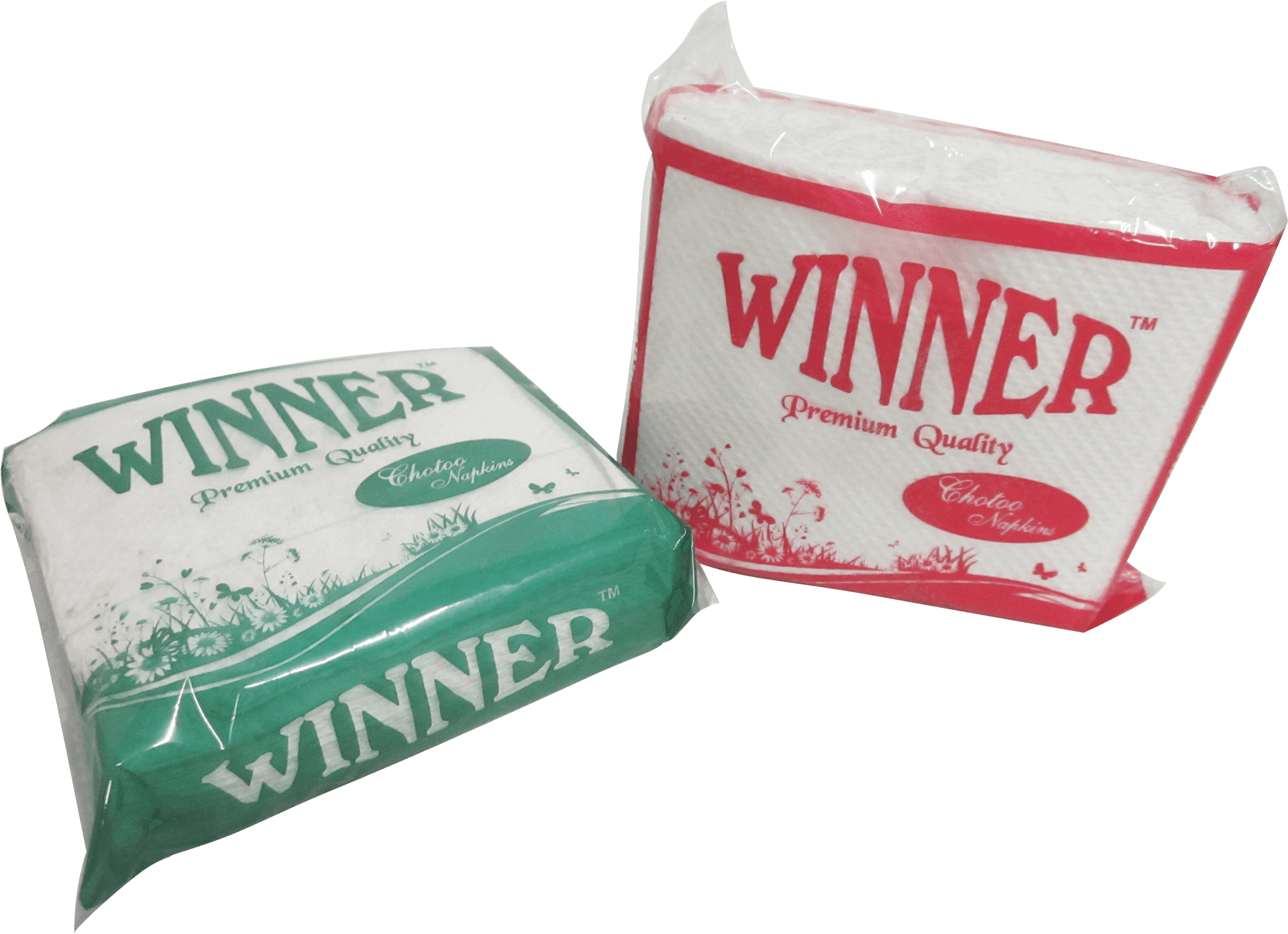 Winner Napkins Packaging PNG image