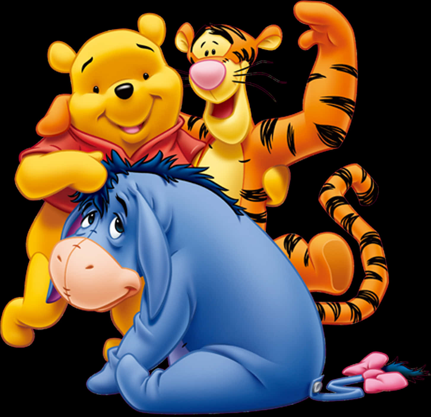 Winnie Pooh Tigger Eeyore Friends PNG image