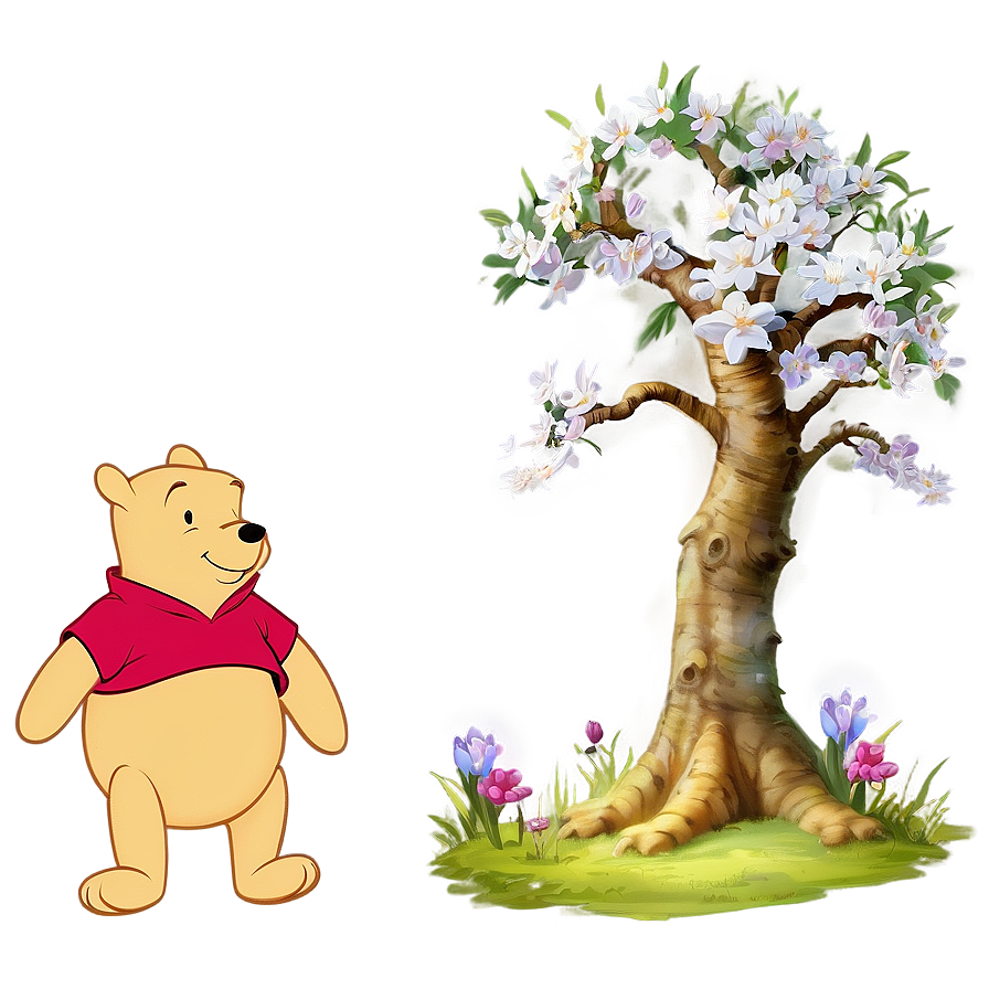 Winnie The Pooh Spring Png Iuc PNG image