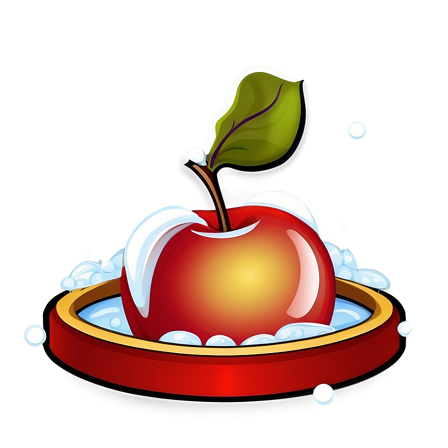 Winter Apple Cartoon Png 45 PNG image