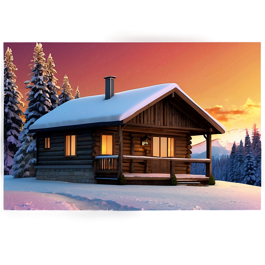 Winter Cabin Airbnb Png 92 PNG image