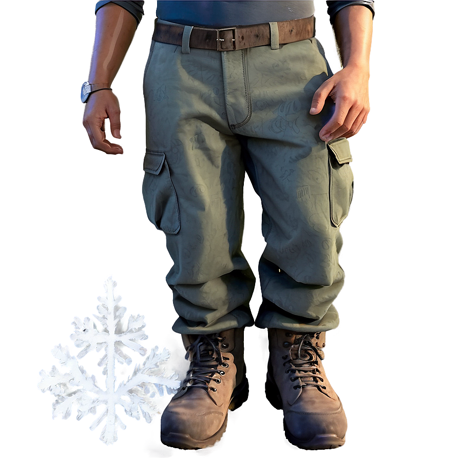 Winter Cargo Pants Png Xub76 PNG image