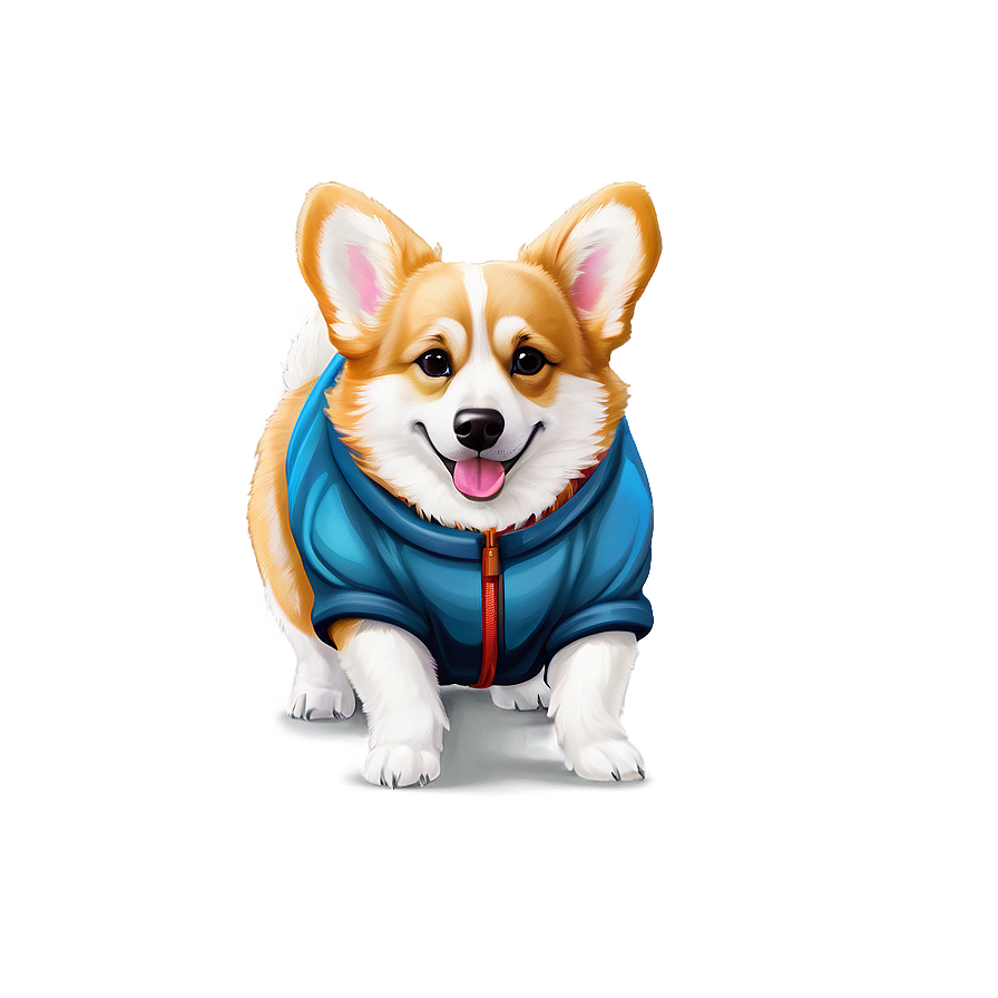 Winter Corgi Png 65 PNG image