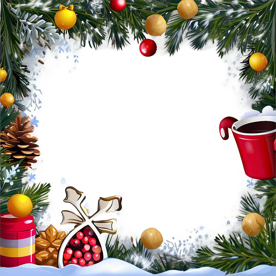 Winter Cute Frame Png Sdb72 PNG image