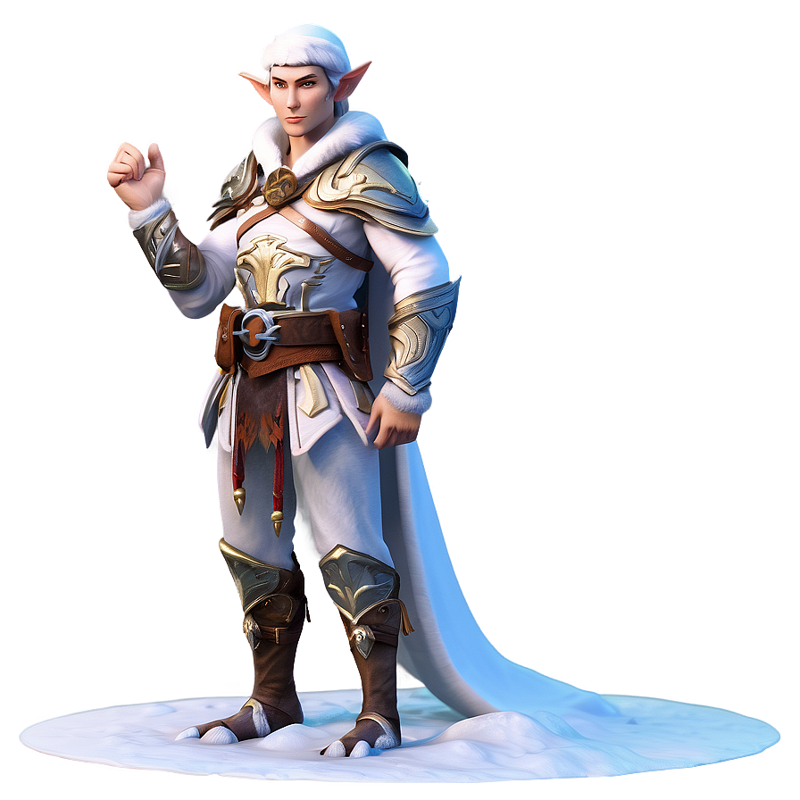 Winter Elf In Snowscape Png Wgw88 PNG image