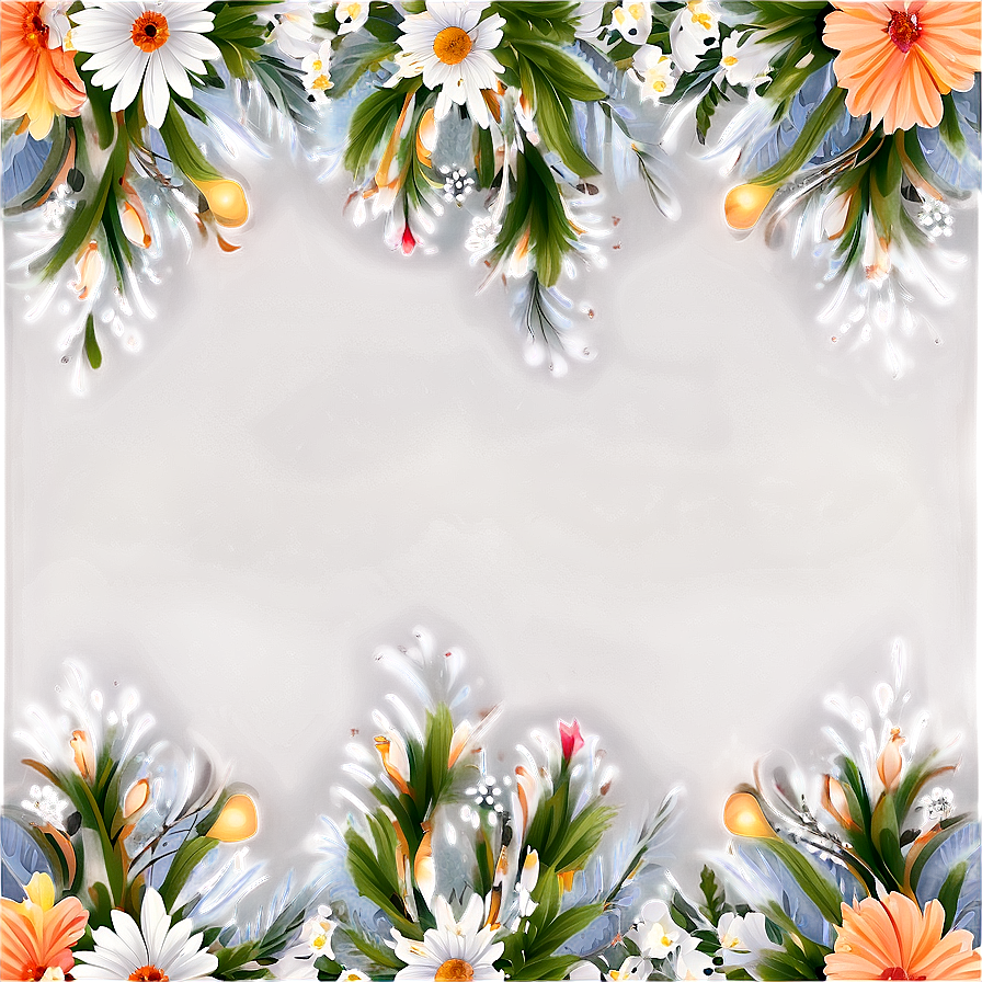 Winter Floral Pattern Png 29 PNG image