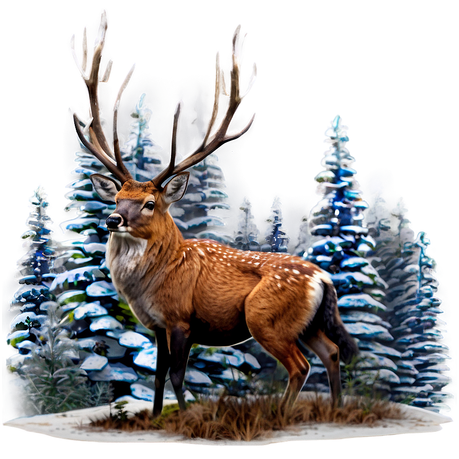 Winter Forest Animals Png Njp PNG image