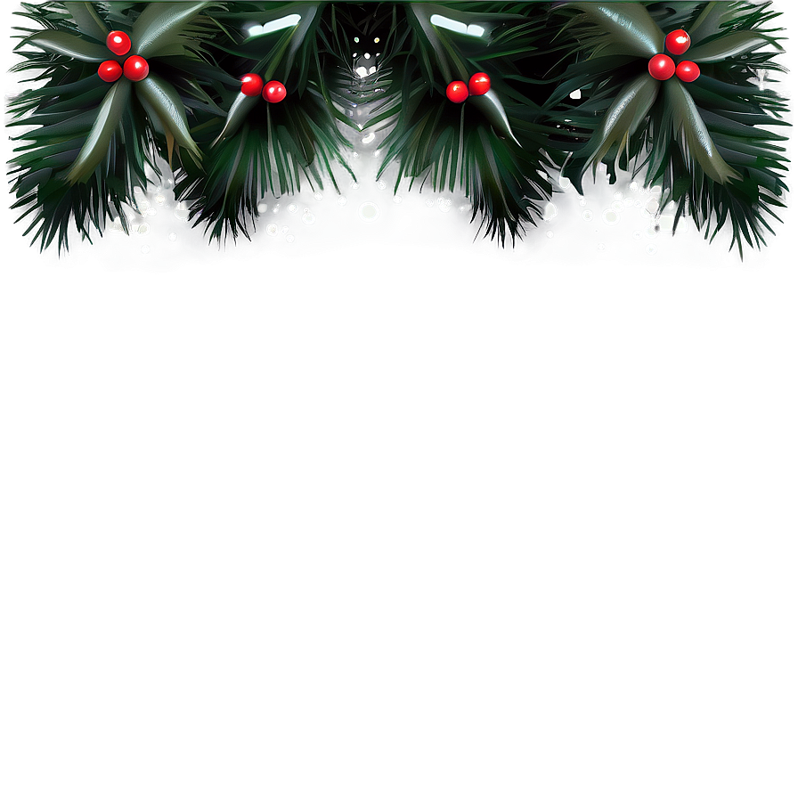 Winter Holiday Border Png 06132024 PNG image