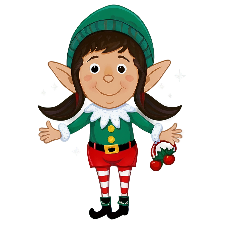 Winter Holiday Elf Png 20 PNG image