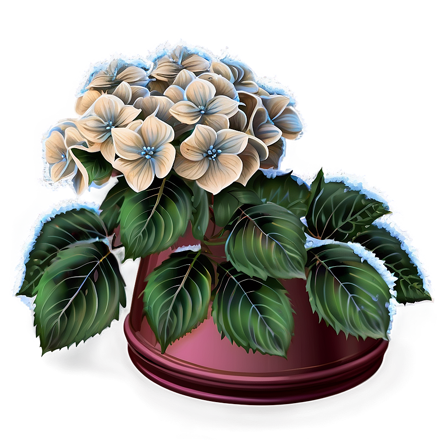 Winter Hydrangea Png Ccm75 PNG image